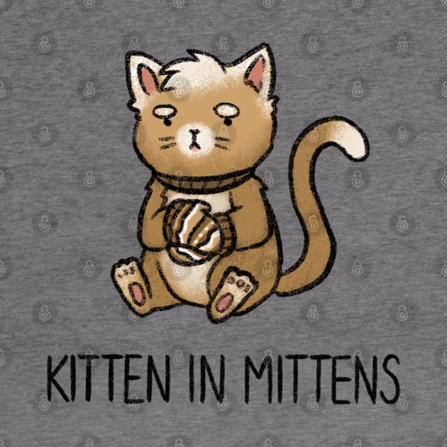 Kitten in Mittens by drawforpun